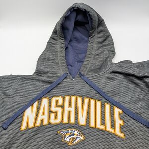 NHL Nashville Predators Hoodie in Black and Gold  Medium Adult